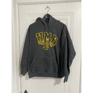 UMD Bulldogs Gray Hoodie Sweatshirt Size Large